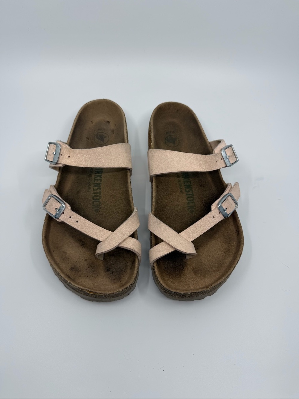 Birkenstock Kids Light Pink Cross-Strap Sandals